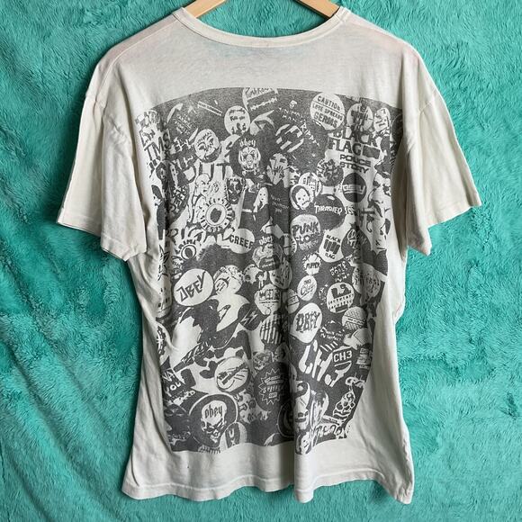 Vintage Obey Single Stitch Tee Shirt Mens Pure Cotton Large Punk Rock - Picture 4 of 12